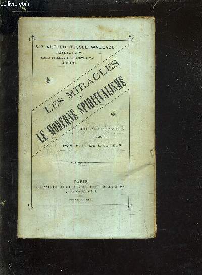 LES MIRACLES ET LE MODERNE SPIRITUALISME.