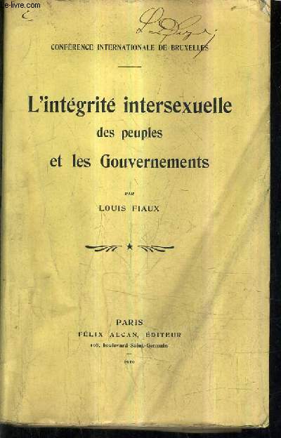 L'INTEGRITE INTERSEXUELLE DES PEUPLES ET LE GOUVERNEMENT.