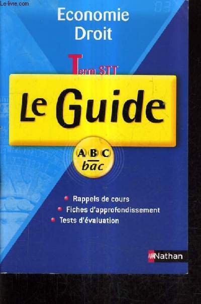ECONOMIE DROIT TERM STT LE GUIDE - ABC BAC.
