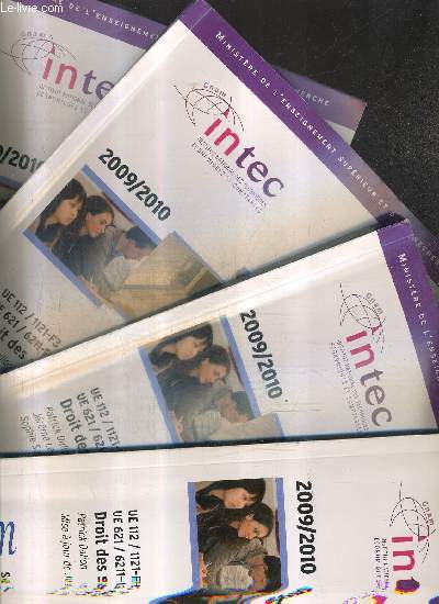UE 112/1121-F1 UE 621 / 6211-F1 - DROIT DES SOCIETES 2009/2010 - EN 4 SERIES - SERIES 1 + 2 + 3 + 4 - CNED.