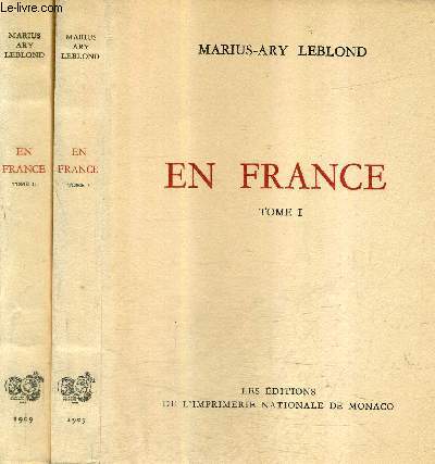 EN FRANCE / EN DEUX TOMES / TOMES 1 + 2 / COLLECTION DES PRIX GONCOURT.