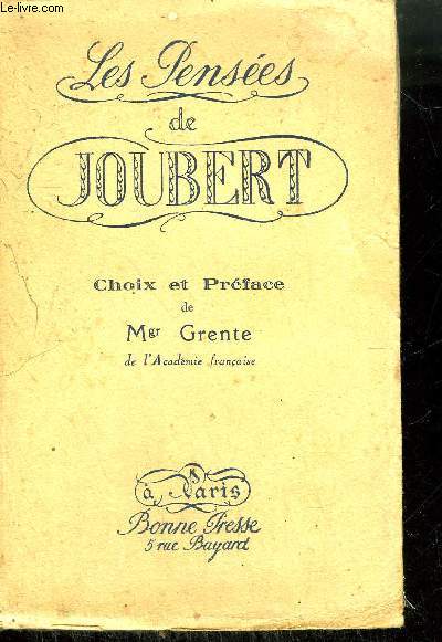 LES PENSEES DE JOUBERT