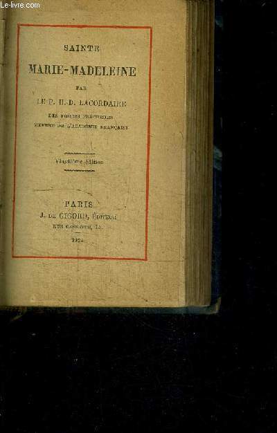 SAINTE MARIE-MADELEINE / 20e EDITION