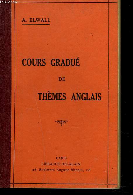 COURS GRADUE DE THEME ANGLAIS