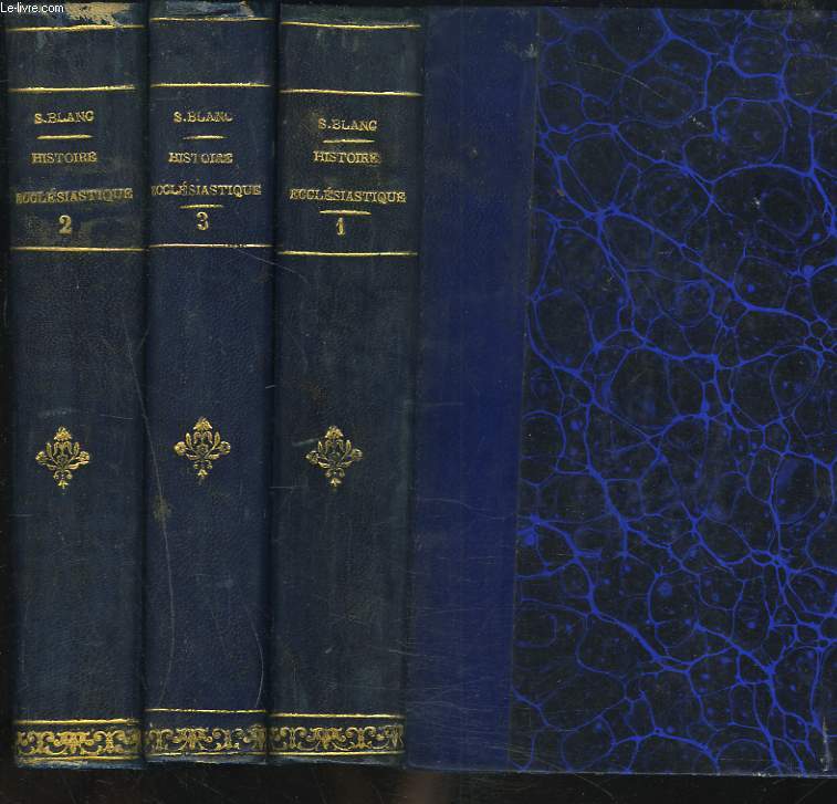 COURS D'HISTOIRE ECCLESIASTIQUE, A L'USAGE DES SEMINARISTES. TOMES I, II ET III (MANQUE LE TOME IV).