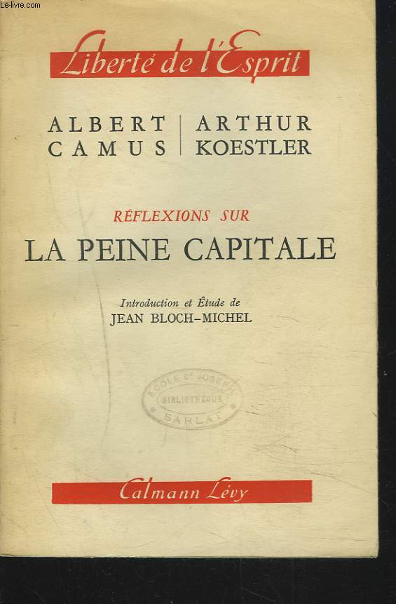 REFLEXIONS SUR LA PEINE CAPITALE