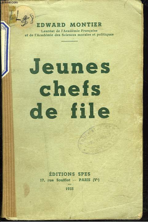 JEUNES CHEFS DE FILE.