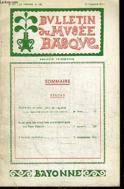 BULLETIN DU MUSEE BASQUE N68