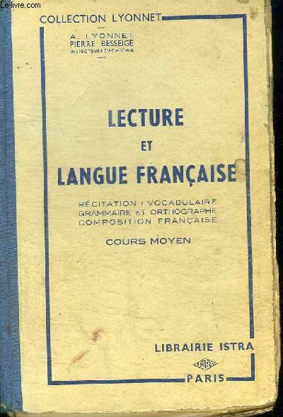 LECTURE ET LANGUE FRANCAISE - COURS MOYEN