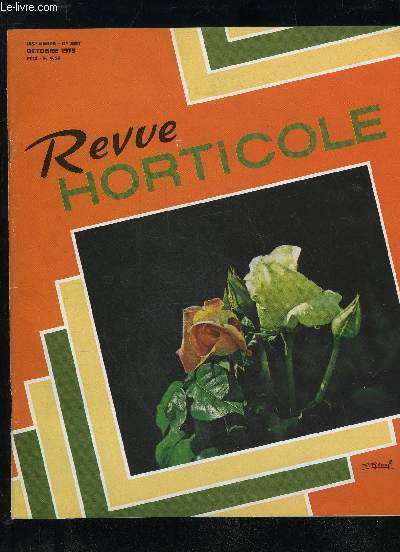 LA REVUE HORTICOLE 1973 N 2317 - ACTUALITE6 Chronique horticole.9 Lu dans la presse spcialise.10La Revue Horticole il y a cent ans. Agenda.EQUIPEMENT11Les machines  rempoter (P. MILIDY).TECHNIQUES MODERNES15 ^'La fertilisation carbone en serre (J. CO