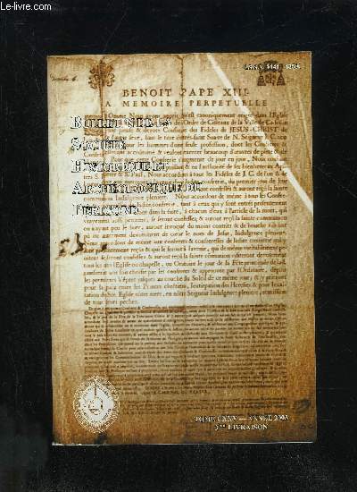 BULLETIN DE LA SOCIETE HISTORIQUE ET ARCHEOLOGIQUE DU PERIGORD - TOME CXXX - LIVRAISON N 3 - .Compte rendu de la sancedu 7 mai 2003 ..du 4 juin 2003 ..du 2 juillet 2003 ..Thme : Histoire et archologie religieuse.Editorial ..