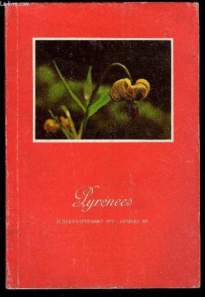 PYRENEES N 103 - A FRANCIS JAMMES ..Jean LabbLE SEJOUR DU Dr FREDERIC-ANTOINE MESMERA BAGNERES-DE-BIGORRE EN 1802 .Edouard Peyrouzet1904 - A L'AVANT-GARDE DU PARC DES PYRENEES . Eugnie EmbrunIMAGES ROMANTIQUES DES PYRENEES .J