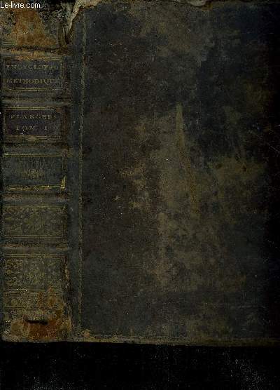 RECUEIL DE PLANCHES DE L'ENCYCLOPEDIE PAR ORDRE DE MATIERES - TOME PREMIER.