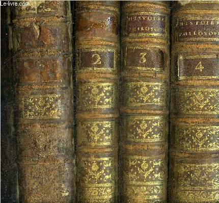 HISTOIRE PHILOSOPHIQUE ET POLITIQUE DES ETABLISSEMENS ET DU COMMERCE DES EUROPEENS DANS LES DEUX INDES - EN 4 TOMES - TOMES 1 + 2 + 3 + 4 .