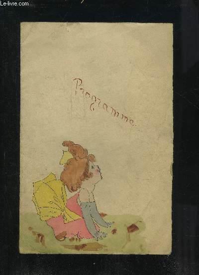UN PROGRAMME : ASSOCIATION DES ANCIENNES ELEVES DU LYCEE DE JEUNES FILLES DE BORDEAUX - CONCERT AVEC LE GRACIEUX CONCOURS DE MLLE LISE LANDRAL MLLE E.BASTARD DUPON L'ETOILE MADY PIEROZZI MLLE H.BASTARD DUPON M.BOUYSSET - 9 DECEMBRE 1922.