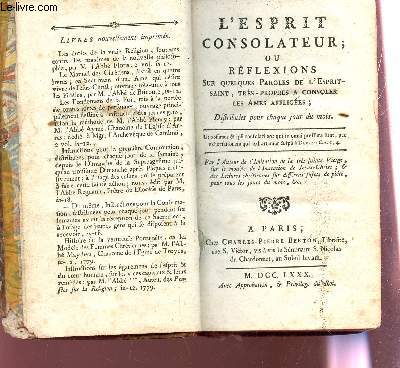 L'ESPRIT CONSOLATEUR OU REFLEXIONS