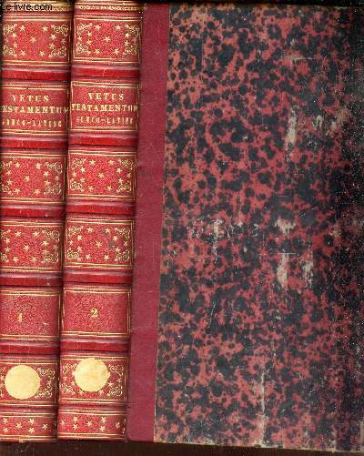 VETUS TESTAMENTUM  GRAECE ET LATINE - EN 2 VOLUMES (tomes 1 et 2) / Vetus Testamentum Graecum Juxta Septuaginta Interpretes ex auctoritate Sixti Quinti Pontificis Maximi Editum Juxta Exemplar Originale Vaticanum. Cum Latina Translatione J N Jager.