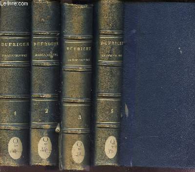 OEUVRES INEDITES DE M. CHARLES-ELEONORE DUFRICHE-DESGENETTES  / EN 4 VOLUMES (Tomes 1 + 2 + 3 + 4) / Cur de Notre Dame des Victoires, a Paris.
