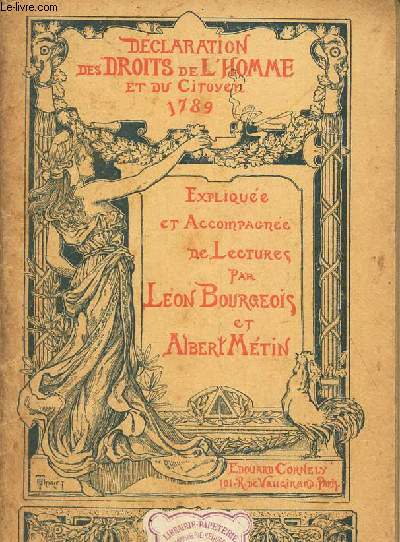 DECLARATION DES DROITS DE L'HOMME ET DU CITOYEN 1789 - Explique et accompagne de Lectures.