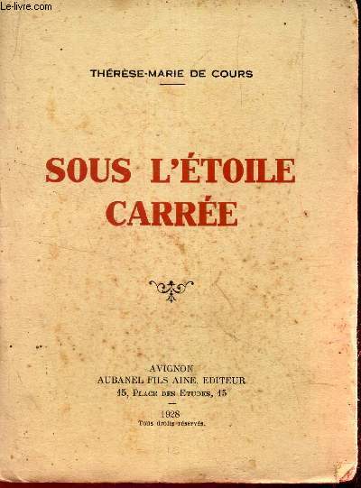 SOUS L'ETOILE CARREE