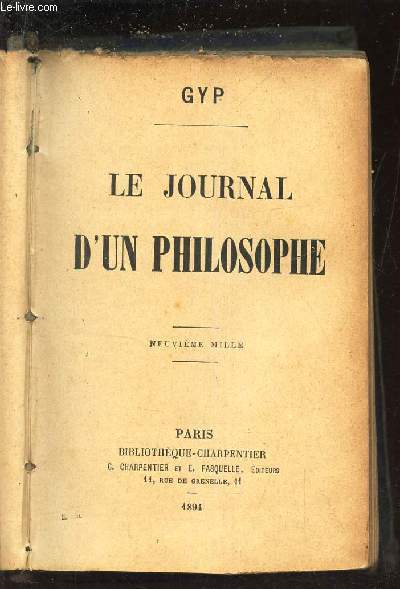 LE JOURNAL D'UN PHILOSOPHE