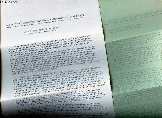 LETTRE DACTYLOGRAPHIEE : 