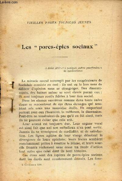 LES 3PORCS-EPICS SOCIAUX
