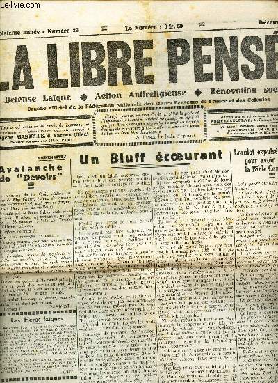 LA LIBRE PENSEE - NAvalanche de 