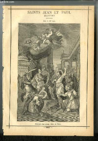 Saints Jean et Paul, martyrs - fte le 26 juin.