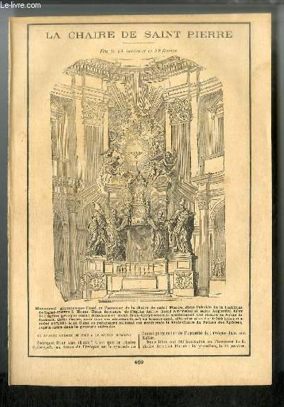 La chaire de St Pierre, fte le 18 janvier et le 22 fvrier.