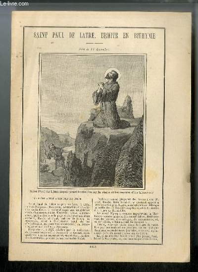 ST Paul de Latre, ermite en Bithynie, fte le 21 dcembre.