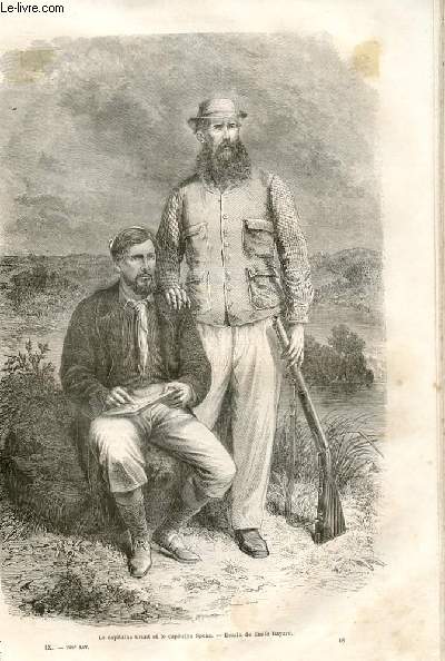 Le tour du monde - nouveau journal des voyages - livraison n226,227,228,229,230 , 231 et 232 - Les sources du Nil, journal d'un voyage  de dcouvertes par le capitaine Speke.
