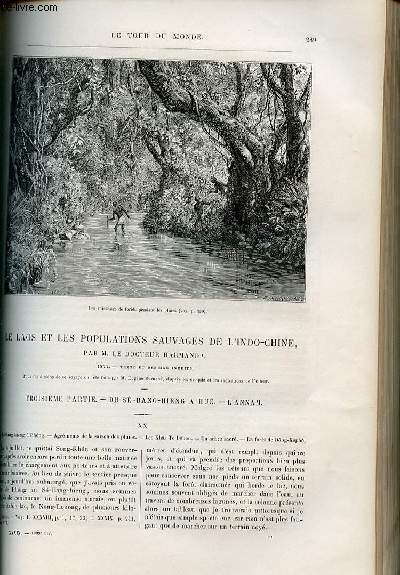 Le tour du monde - nouveau journal des voyages - livraison n1009 - Le Laos et les populations sauvages de l'INdochine par le docteur Armand - 1877 - Troisime partie : Du S Bang-Hieng  Hu - L'Annam.