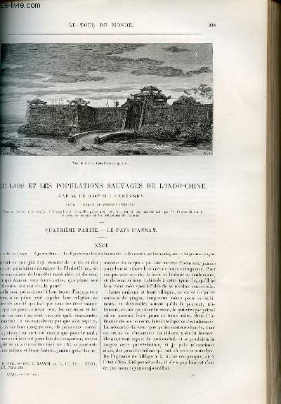 Le tour du monde - nouveau journal des voyages - livraison n1010 - Le Laos et les populations sauvages de l'Indochine par le docteur Harmand (18877) - QUatrime partie : Le pays d'Annam.