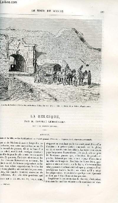 Le tour du monde - nouveau journal des voyages - livraisons n1130,1131,1132 et 1133 - La Belgique par Camille Lemonnier - Anvers.