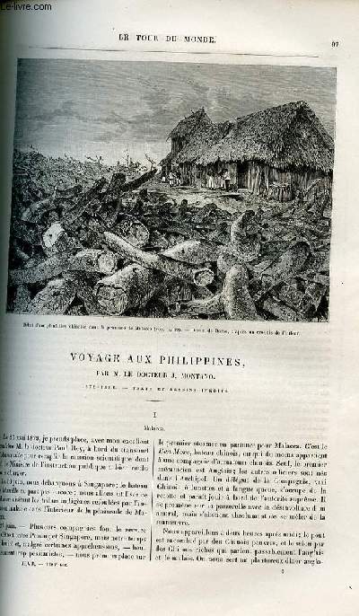 Le tour du monde - nouveau journal des voyages - livraisons n1206,1207 et 1208 - Voyage aux Philippines par le docteur J. Montano - 1879-1881.