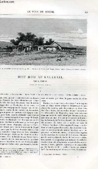 Le tour du monde - nouveau journal des voyages - livraison n1350,1351 et 1352 - Huit mois au kalahari par Farini.