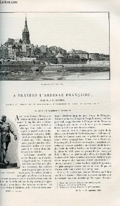 Le tour du monde - nouveau journal des voyages - livraison n1758 et 1759 - A travers l'Ardenne franaise par I. A. Rayeur,agrg d'histoire et de gographie, professeur au lyce de Charleville.