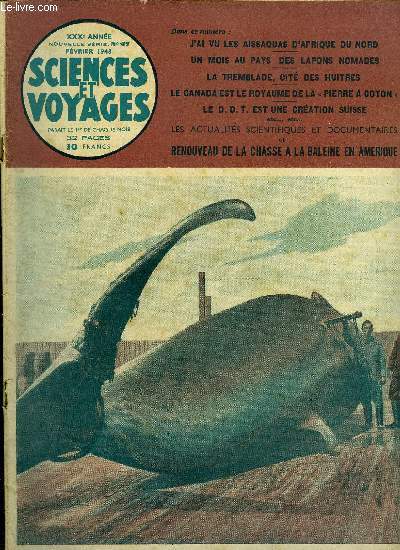 SCIENCES ET VOYAGES - Nouvelle srie troisime - N027 - Renouveau de la chasse  la baleine en Amrique.