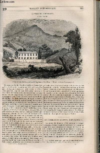 LE MAGASIN PITTORESQUE - Livraison n029 - La villa de Saint Martin  l'ile d'Elbe.