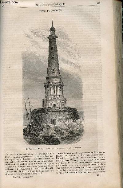 LE MAGASIN PITTORESQUE - Livraison n028 - Phare de COrdouan.