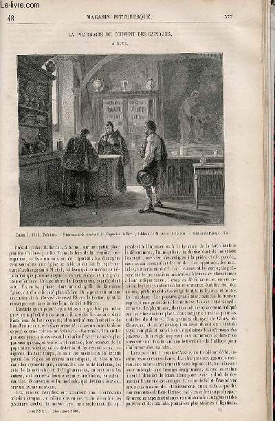 LE MAGASIN PITTORESQUE - Livraison n048 - La pharmacie du couvent des Capucins  Rome.