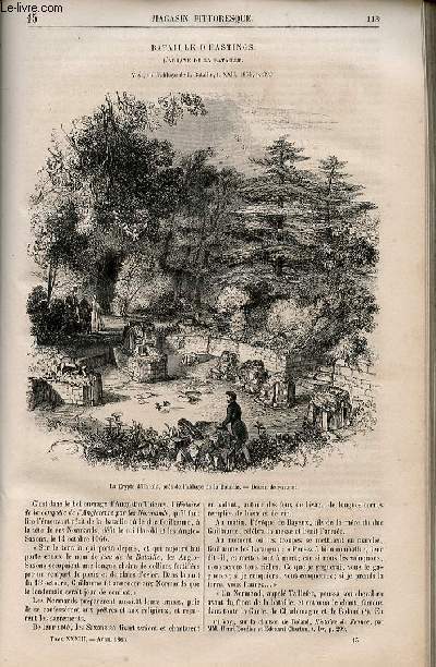 LE MAGASIN PITTORESQUE - Livraison n015 - Bataille d'Hastings - l'abbaye de la bataille.