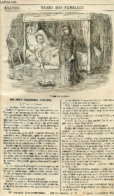 Le muse des familles - lecture du soir - 1re srie - livraison n38 - Les deux couronnes d'Epines.