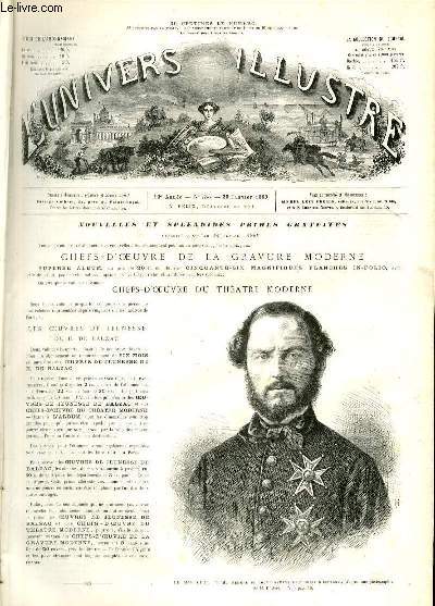 L'UNIVERS ILLUSTRE - DOUXIEME ANNEE N 733 Le marchal Prim, membre du gouvernement provisoire d'Espagne