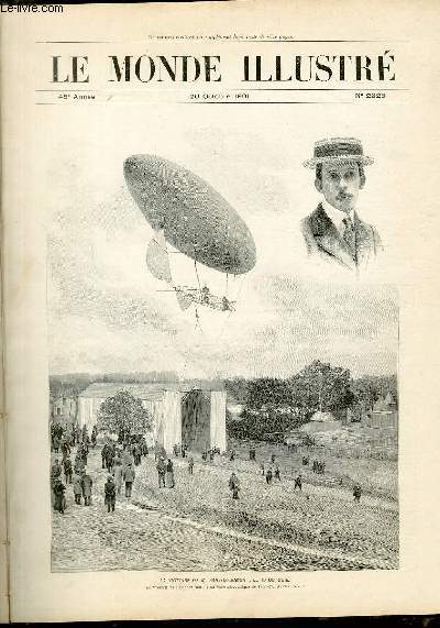 LE MONDE ILLUSTRE N2326 - La victoire de M. Santos-Dumont, le 19 octobre.