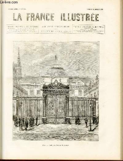 LA FRANCE ILLUSTREE N 216 - Parisn Grille du Palais de justice.