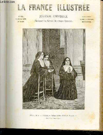 LA FRANCE ILLUSTREE N 898 - Beaux-arts, Prire, tableau de Mme Ccilia F.Wentworth (phot. Braun, Clment et Cie).