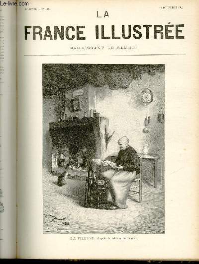 LA FRANCE ILLUSTREE N 1411 - la fileuse, d'aprs le tableau de Perret.