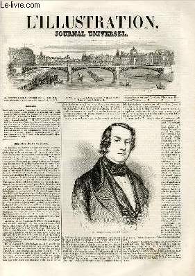 L'ILLUSTRATION JOURNAL UNIVERSEL N 259 - Histoire de la semaine. Portrait de M. Tanneguy Duchlel, mi nislre de Vinirieur. - Des rapports qui existent entre le cos lu me des anciens Hbreux et celui des Arabes moderneSix Gravures. - Courrier de....